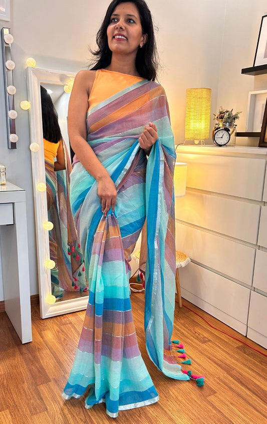 Rainbow Saree | Prismatic Ocean